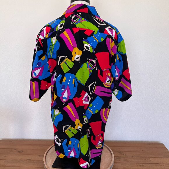 90's Funky Fashion Shirt - Short Sleeve - Size 8 - Unisex - Gender Neutral - Picture 6 of 9